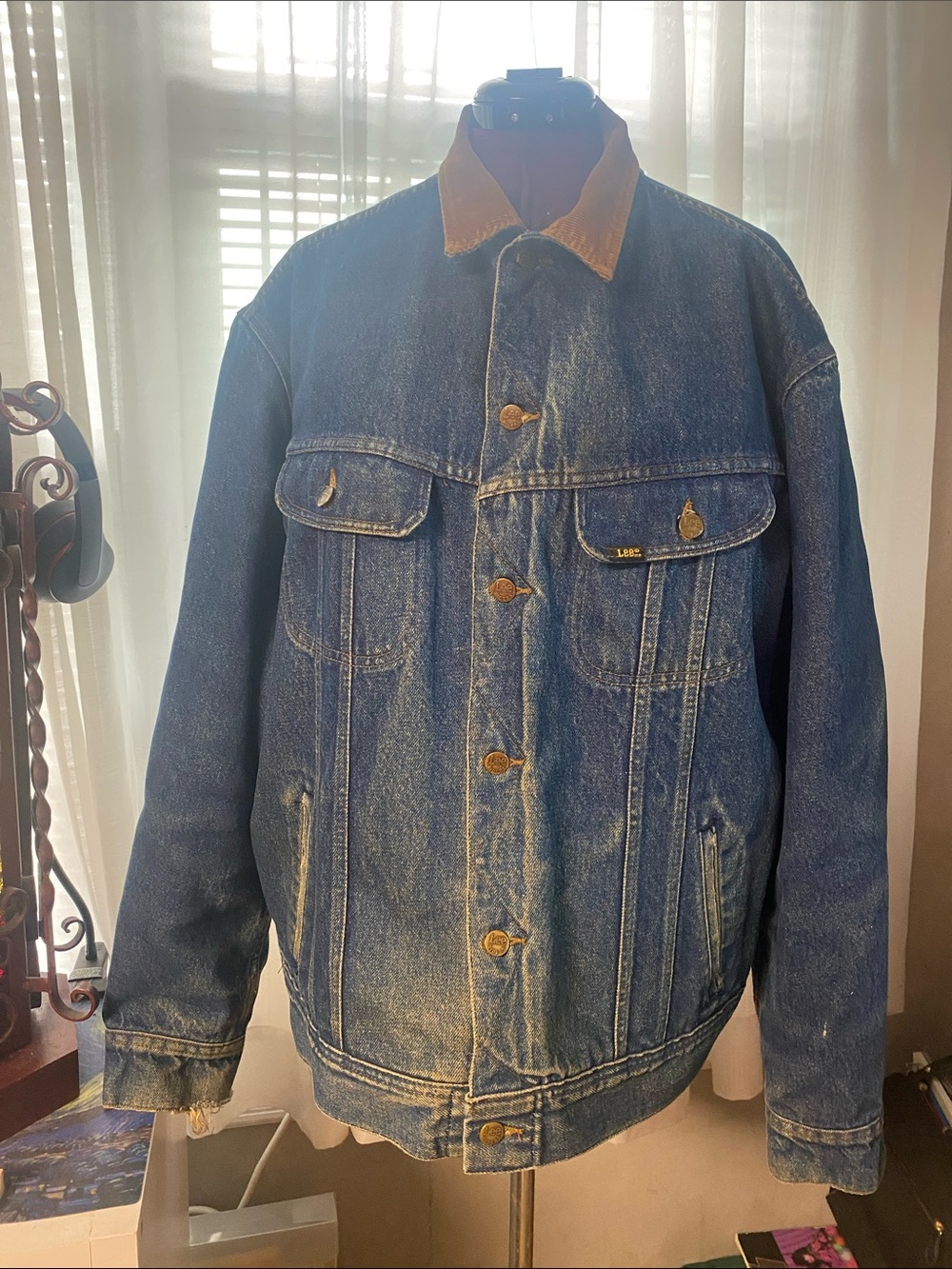 80s Lee Storm Rider Jacket 48 Long: Vintage Trucker Blanket Flannel Lined USA